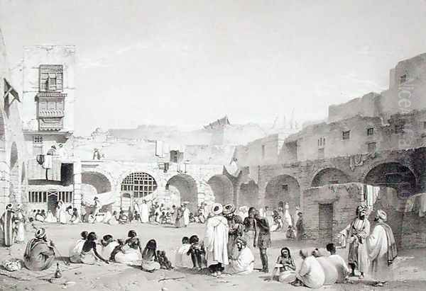Slave Market, Cairo, 1840s - view 1