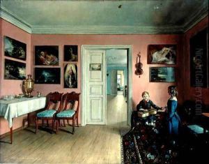 In the Artist's Room, 1855 by Iwan Chrutsky