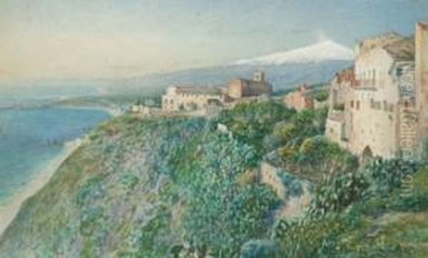 Veduta Dell'etna Dalla Costa Di Taormina - view 1