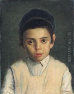 Portrait Of A Boy Wearing Tzitzit