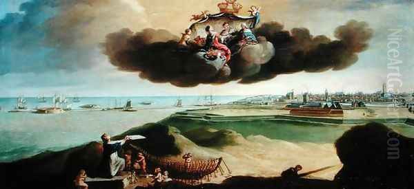 The Town of Dunkirk Presenting the Plan for its Renovation to Louis XV (1710-74) 1758 - view 1