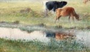 Bulland Cow By Snarjebacken, Knapegard) by Nils Kreuger