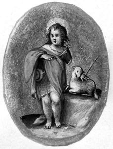 The Infant Baptist the Lamb by Giovanni B. (Il Genvovese) Castello