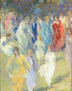 Preparing for the pageant by William Baxter Palmer Closson