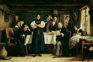 Die Testamentseroffnung. 
Signiert Unten Links: Carl Kricheldorf. Ol Auf Leinwand. H 82; B 122 Cm.
