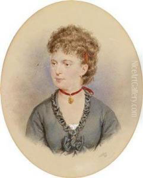 Bildnis Einerjungen Frau Mit Rotem Halsband Und Medaillon - view 1