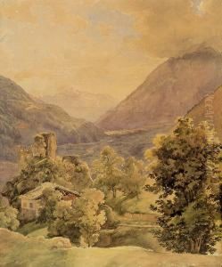 Landschaft Mit Burgruine