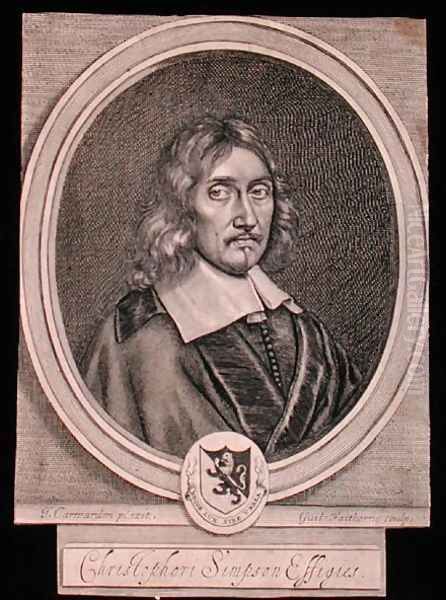 Portrait of Christopher Simpson (c.1605-69) - view 1