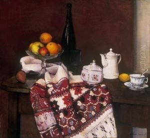 Still Life With Table-cloth And Porcelain