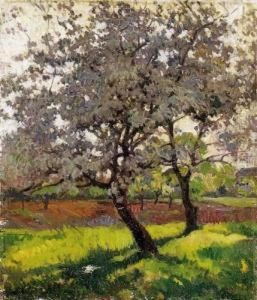 Trees In Spring by Janos Krizsan