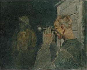 Kystvakten (coastguards) by Christian Krohg