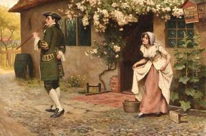 An encounter outside the cottage by A.C. Cooke