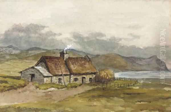 A crofter's cottage on the coast - view 1