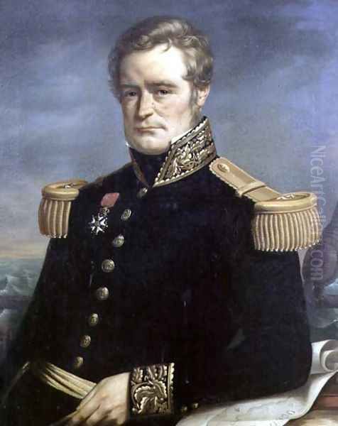 Portrait of Jules Sebastien Cesar Dumont d'Urville (1790-1842) French admiral and explorer, 1845 - view 1