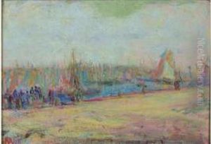 Vue De Port by Paul Kron