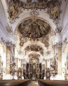 Interior with decoration by Johann Josef Christian