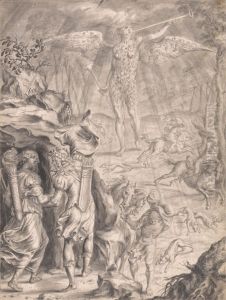 Dido and Aeneas Sheltering in a Cave by Francis Cleyn