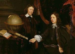 John Bankes (1626-56) and his Tutor, Sir Maurice Williams by Francis Cleyn
