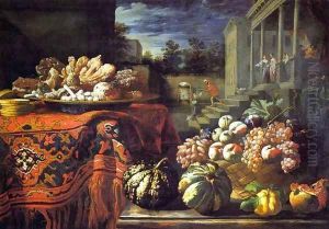 Still-Life with Fruit and Sweets by Pier Francesco Cittadini
