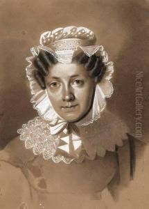 Brustbild Der Caroline Prinzessin Von Schonaich-carolath Mitspitzenhaube