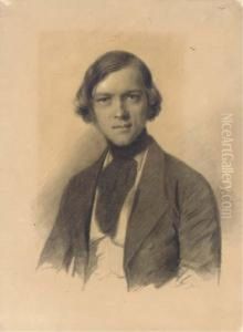 Portrait Of A Man, Bust-length by Franz Krutger