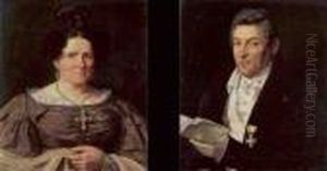 Bildnisse Des Berliner 
Stadtverordnetenvorstehers Johann Friedrich Desselmann (1770-1845) Und 
Seiner Ehefrau Marie Sophie, Geb. Hubner (1781-1857). by Franz Krutger