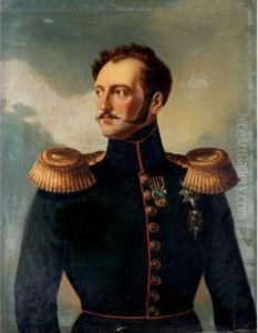 Portrait Of Emperor Nicholas I Pavlovich (1825-55) by Franz Krutger
