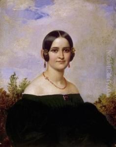 Woman With A Coral Necklace