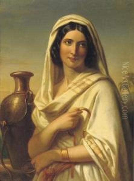 Rebecca Met De Geschenken Van Eliezer: An Oriental Beauty - view 1