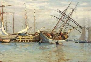 Harbour Scene by Nikolaos Chimonas