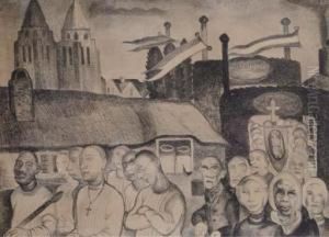 St. Jansprocessie Te Laren by Herman Kruyder