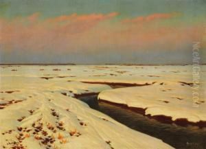 Winter Landscape by Constantin Kryschitskij