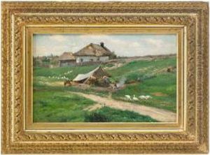 Ukrainian Summer Landscape by Constantin Kryschitskij