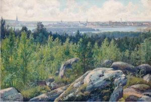View Of Riga by Constantin Kryschitskij