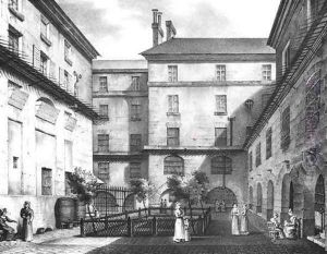 View of the Women's Yard at the Conciergerie Prison 1831 by Collard
