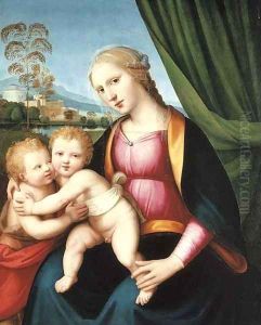 The Madonna and Child with the Infant Saint John the Baptist by Antonio del Ceraiolo