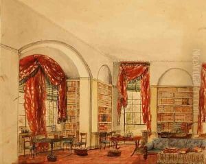 Side View of the Library at Aynhoe by Julia Cartwright