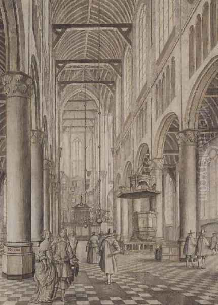 Interior of the New Church, Delft - view 1