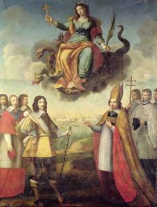 Entry of Louis XIII King of France and Navarre, into La Rochelle, 1st November 1628 by Pierre Courtillon