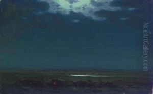 Ukrainian Night by Arkhip Ivanovich Kuindzhi