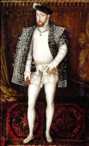 Portrait of Henri II (1519-59) King of France, 1547 by (workshop of) Clouet, Francois