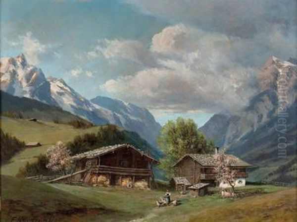 Motiv Aus Dem Imlautal Mit Blick Gegen Den Pass Lueg - view 1