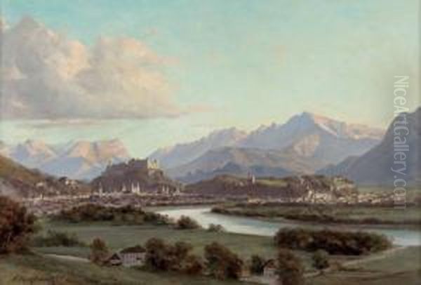 Blick Von Maria Plain Auf Salzburg Und Tennengebirge - view 1