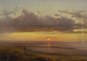 Sonnenuntergang Am Meer. by Karl Robert Kummer