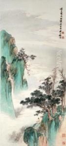 Meditating In Front Of A Fall by Qi Kun