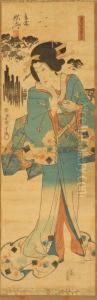 Depicting A Woman Holding A Teacup