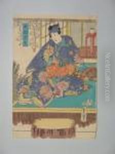 Presd'un Koto by Gototei Kunisada