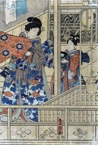 Bijin-e (wizerunek Z Pieknymi Kobietami), Ok. 1849-1853
