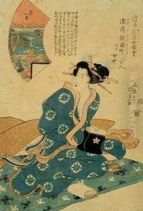 Portret Kobiety W Blekitnym Kimonie, 1822