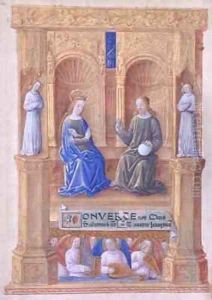 Christ and the Virgin Mary Enthroned by Jean Colombe